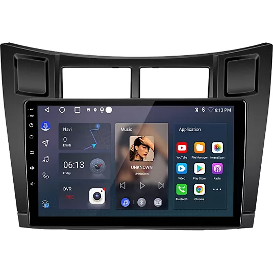 Autoradio AWESAFE 9" pour Toyota Yaris XP90 (2005-2012) – CarPlay & Android Auto Sans Fil, DAB+