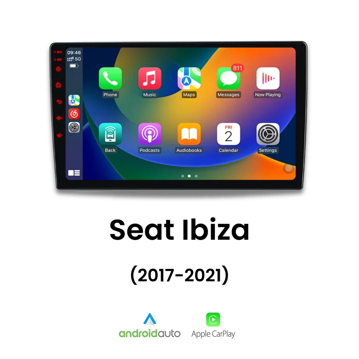 Autoradio Sans Fil AWESAFE CarPlay Android Auto pour SEAT Ibiza (2017-2021) - Écran Tactile 2 DIN