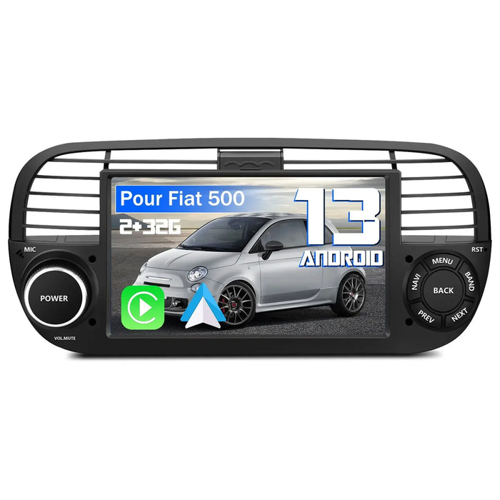Autoradio AWESAFE pour Fiat 500 / 500C / Abarth (2007-2015) – CarPlay & Android Auto Sans Fil