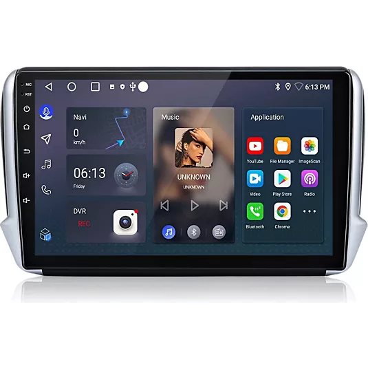 Autoradio Junsun pour Peugeot 2008 / 208 (2012-2018) – CarPlay & Android Auto Sans Fil