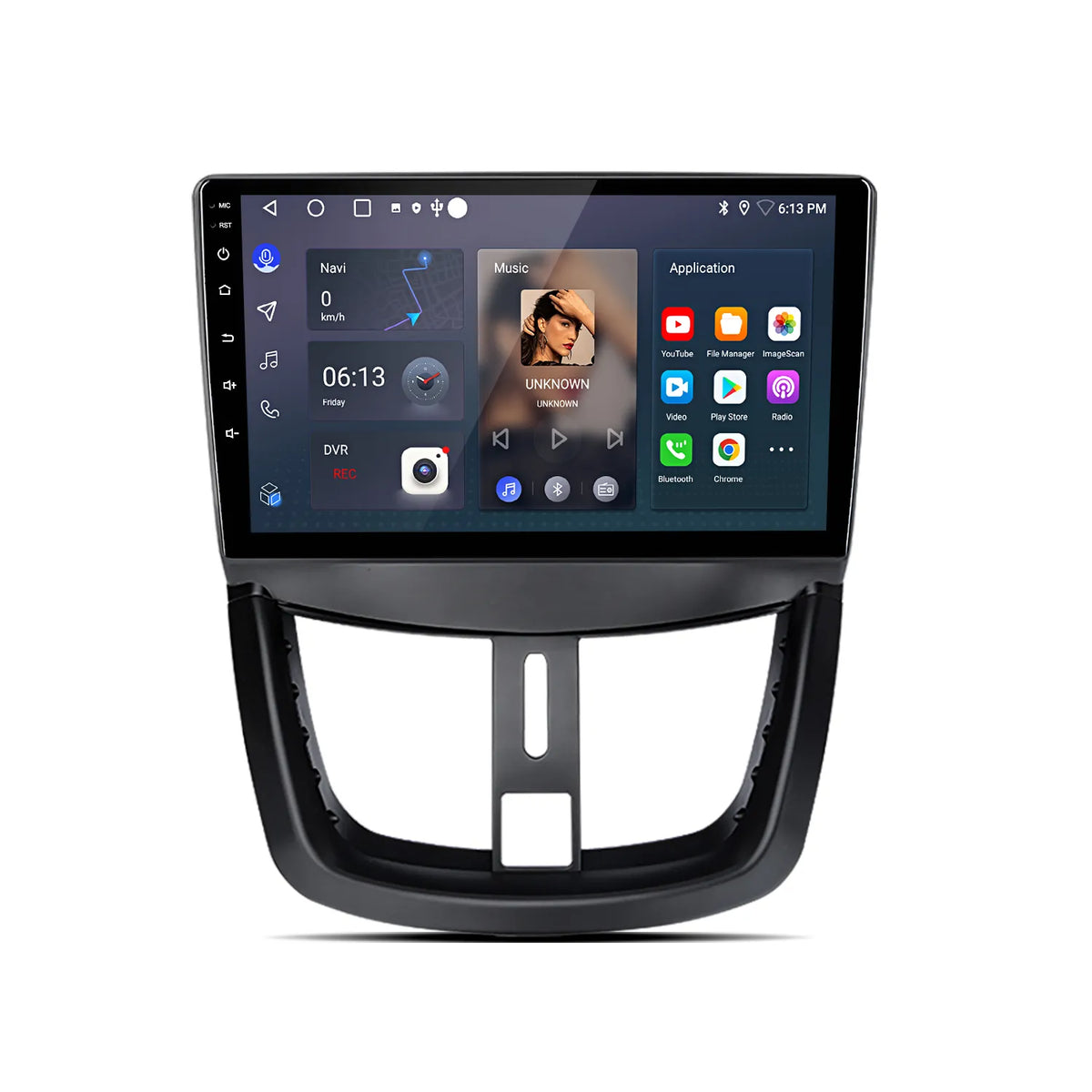 Autoradio Srnubi pour Peugeot 207 / 207CC (2006-2015) – CarPlay & Android Auto
